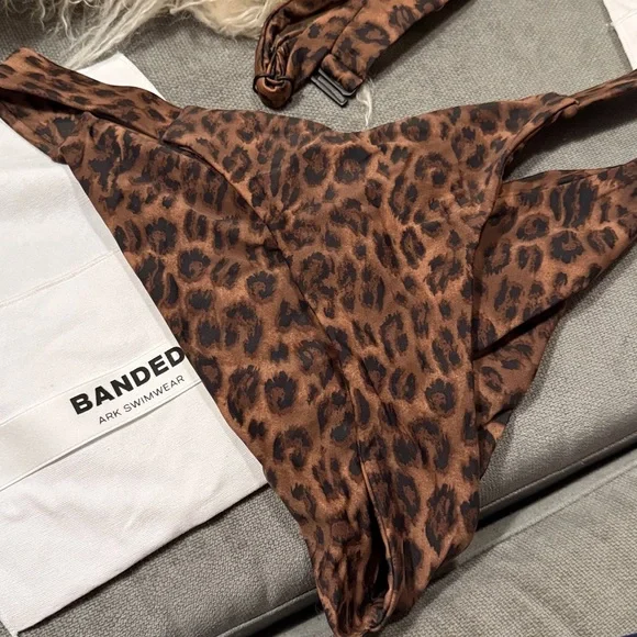 HOLD Ark swimwear Leopard Banded Bikini bottom size m - Picture 10 of 10